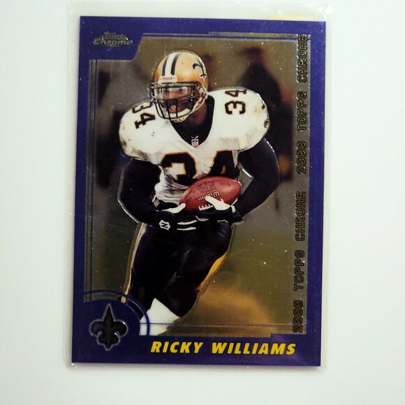 2000 Topps Chrome Previews • CP12 Ricky Williams #34‎ • New Orleans Saints - Picture 1 of 3